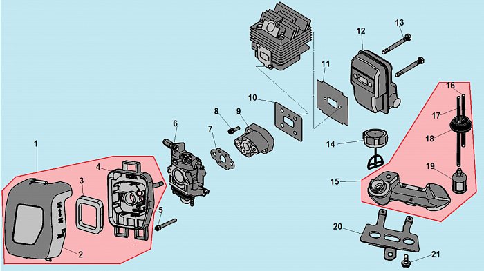 5 КАРБЮРАТОР - ФИЛЬТР ТРИММЕР CHAMPION Т256