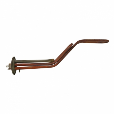 ТЭН RF 2000W(700+1300), ИТАТЭН, медь, D64мм, М4, клеммы под разъем, L350мм, горизонтальный 220V