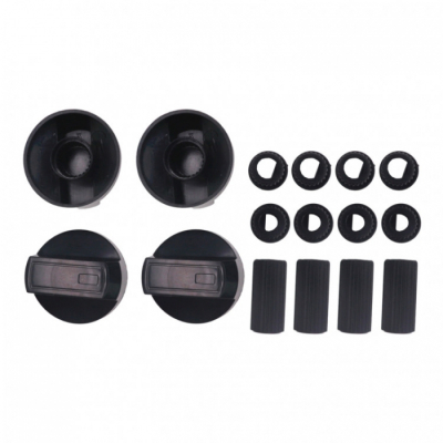 Ручка переключения плиты универсальная, черная, комплект 4шт, WL1034