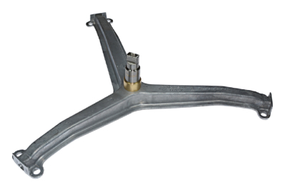 Крестовина барабана стиральной машины Indesit 109633, 282747, 145034, надпись на крестовине 21009933302, лучи 23,3 см, вал 6,7 см, d-25 мм, под болт